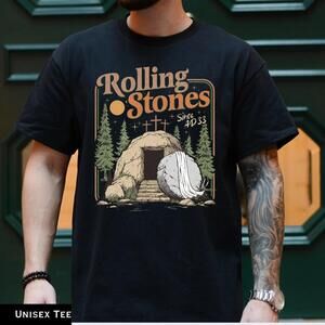 Rolling Stones T-Shirt, Trendy Easter Clothing, Jesus Christ Shirt, Gift